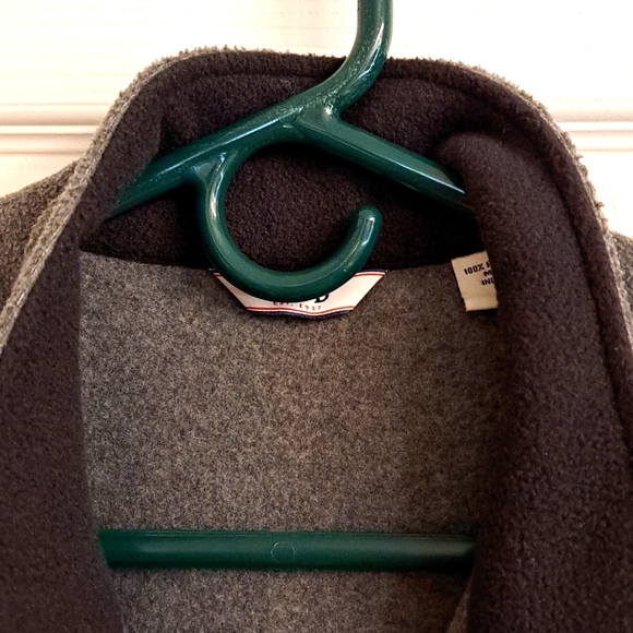 Izod Fleece Vest Gray With Black Trim UNISEX Medium - Picture 4 of 11